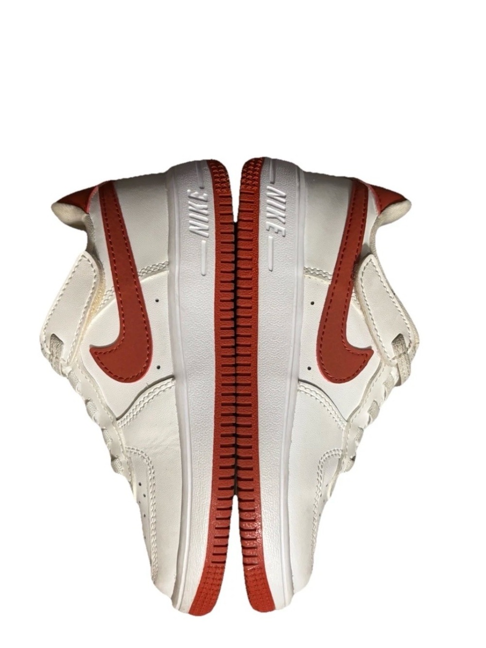 Nike Air Force 1 Low Easyon White/Dragon Red-White (FN0237 116) Kids Shoes